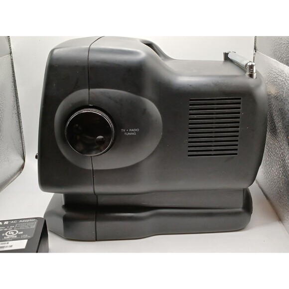 Vintage GPX Portable 5 Inch B/W CRT Retro Gaming TV & AM/FM Radio Works Great - Picture 10 of 16